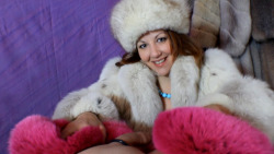 Previews of the new vid from Eva Angellica, featuring furs from