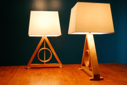 wickedclothes:  Harry Potter Deathly Hallows Table Lamp Crafted