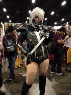 Day 2 of AX is over and this lady was an amazing MGR Raiden!!