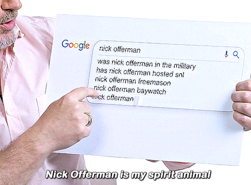nickoffermen:  Nick Offerman Answers the Web’s Most Searched