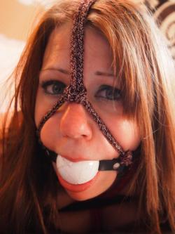 Looks like the gag has been used a lot! Bondage and fetish images