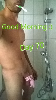 chastityboy21:  Finally reached Day 70 *proud*  jeeeey :) celebration