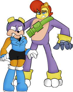 mattmiles1995:  Matt and Nat Sonic Swap: Rotor and Sally by MattMiles