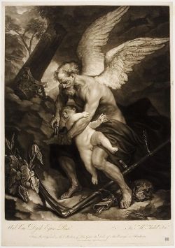 Time clipping the Wings of Love. 18th.century after Anthony Van
