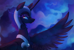 lunarphoenix:  Night of darkness. by Marenlicious  I see dat