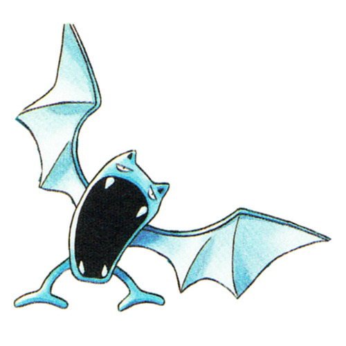 thevideogameartarchive:#042 -   Golbat - from the guide of ‘Pokemon