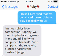 textsbetweengems:  “oh, and we had bingo too! but instead of