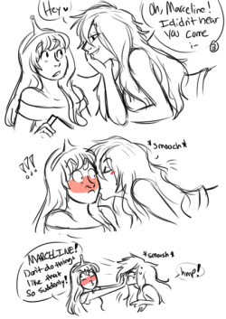 sudden urge to draw tiny bubbline comic tsun tsun bonnie~