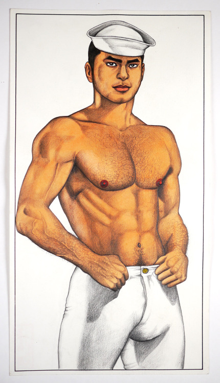 gaymanga:  Original illustrations byÂ Go MishimaÂ (ä¸‰å³¶å‰›, 1924-1988) Photographed from the collection of theÂ Tom of Finland Foundation. 