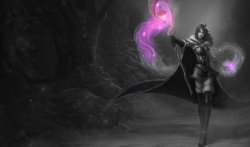 Monochromatic Splash Art:  Mistletoe LeBlanc by AODRG 