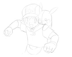 pokescans:  Original rough genga (pencil drawings) from the Pokémon