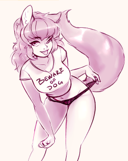 liz-pls:  sketch commission for pfoxen!