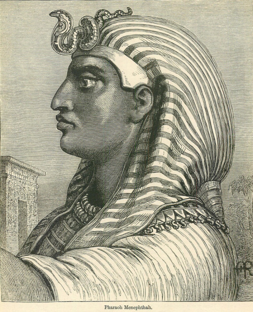 danskjavlarna:  Pharaoh Menephthah.  From Chatterbox, 1901.
