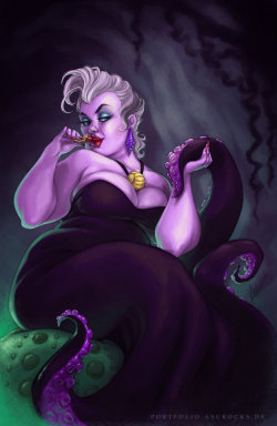 princessesfanarts:The Sea Witch by bewareitbites 