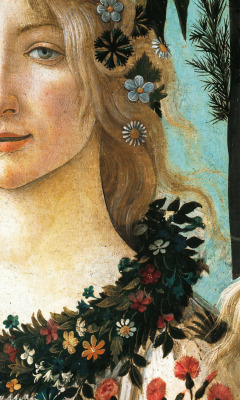 somehow—here:Sandro Botticelli, Primavera, dettaglio (1478-1482