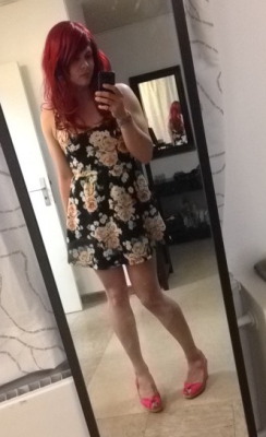 alexasapphire:  New dress, and I had to obey my panties XD