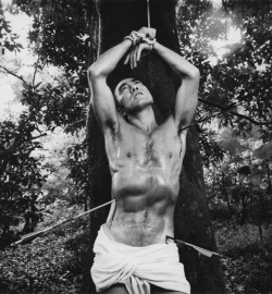 greatconcerns:yukio mishima as saint sebastian photographed by