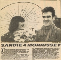 Nell'estate del 1983, Morrissey e Marr, concretizzarono un vecchio