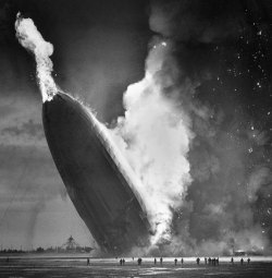 Hindenburg crash.