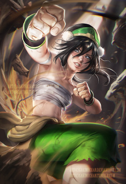 sakimichan:  Older Toph , from one of my fav series !Trying some