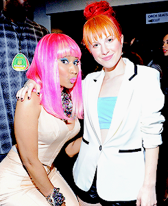 istillloveparamore:  ohpmore: Nicki Minaj and Hayley Williams.