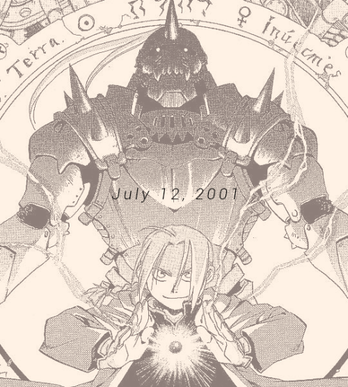 maggins:  July 12, 2001 · the first chapter of Fullmetal Alchemist