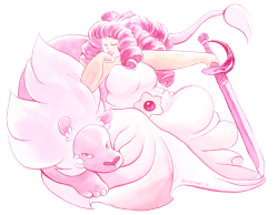 gracekraft:  Been wanting to draw Rose Quartz because man from