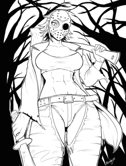 planetofjunk:I’ve wanted to draw a picture of Bishoujo Jason