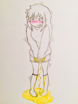 fluffy-omorashi:  I never draw crappy girl omo art so tada!!