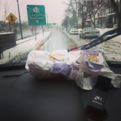 This how you keep your #McDonalds warm until you get home. #Ratchet