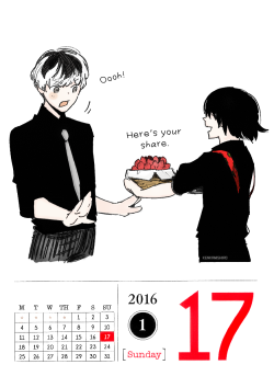 January 17, 2016Suzuya gives Haise his share of the strawberries