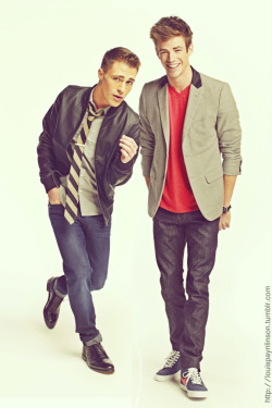 louispaynlinson:  Colton Haynes & Grant Gustin - ARROW photoshoot