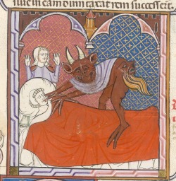 nihtegale:  A dead man and the devil, c. 1300-1310