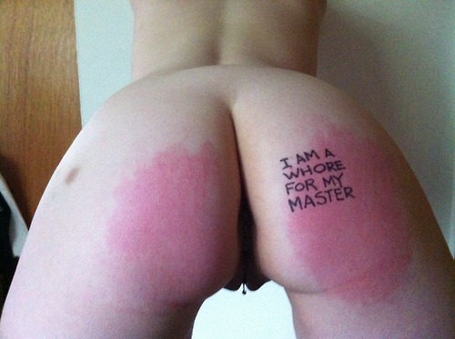 a-masters-den:  I am! Just for my Master. ~Kitty  “I am a Whore for my Master.”