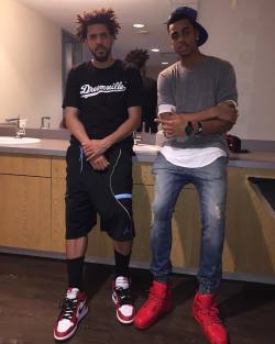teamcole:  J. Cole x D'Angelo Russell of the Los Angeles Lakers