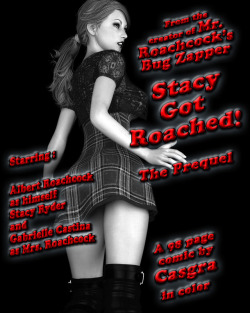 Before  the events of Mandy and the giant roach monster took place, there was  the story of Stacy and how she came to be Albert Roachcock’s most  trusted assistant and lover&hellip;this 93 page comic is 10% off until 5/20/2017! Stacy Got Roached  http://r