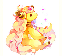 alternative-pokemon-art:  Artist Shiny Mega Ampharos by request.