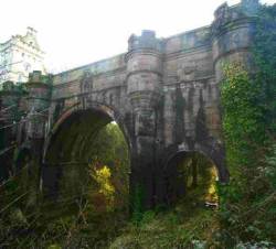 The Overtoun Bridge is an arch bridge located near Milton, Dumbarton,