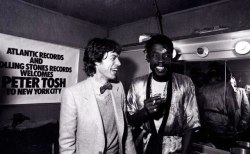 officialkeithrichards:   Mick and Peter Tosh, 1978 