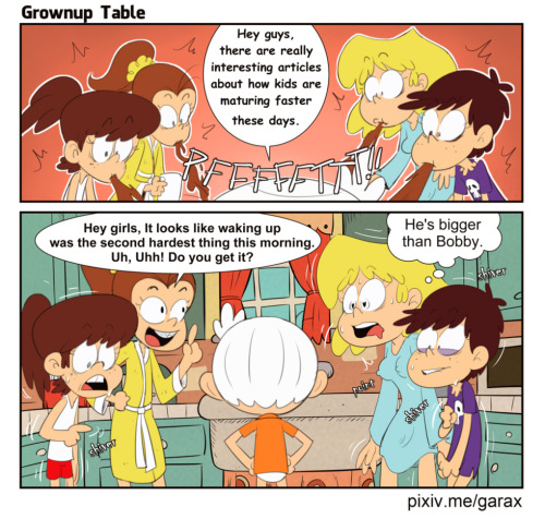 garabatoz:  I’m finally watching The Loud House, maybe you should give it a try. A Tale of Two Tables 