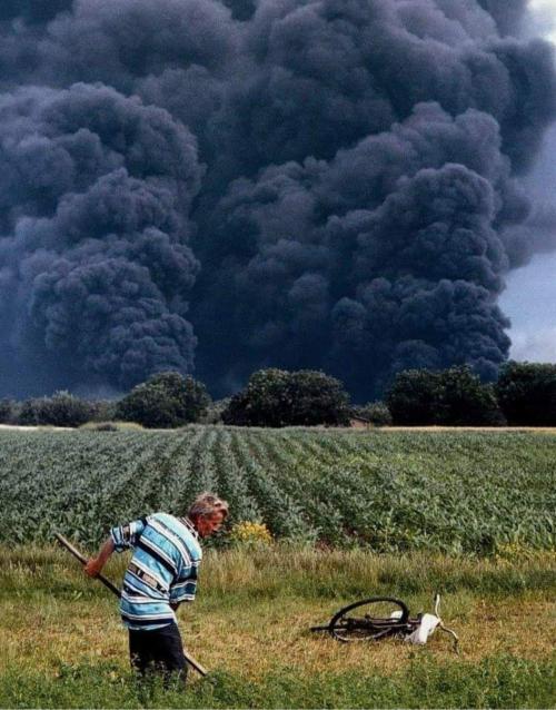 danmanco:  Farmer doing work while nato is bombing Serbia in