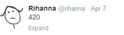 meladoodle:  rihanna’s new twitter icon makes all of her tweets