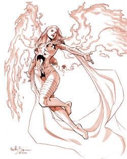 reillybrown:Emma Frost— The Phoenix Queen!Here’s a drawing