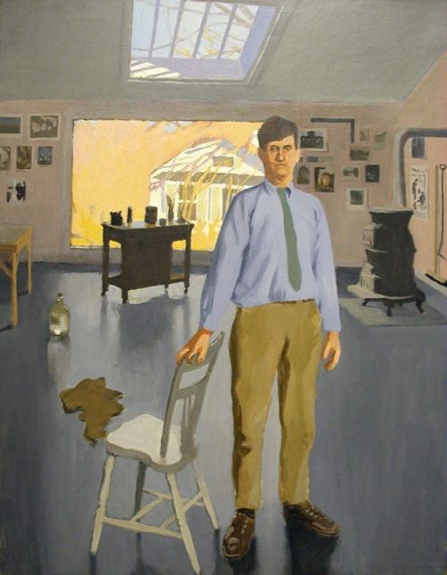 grundoonmgnx:Fairfield Porter (1907-1975) Self-portrait, 1968 Oil