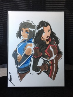 d-tor: I finally got my Korra and Asami commission from Edwin