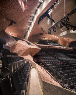 dezeen:  This concert hall in Poland features faceted surfaces