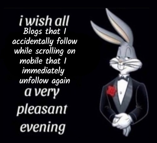 ironwoman359:[image description: bugs bunny in a tuxedo on a
