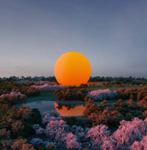 itscolossal:  A Brilliant Orange Orb Shape-Shifts Through Time