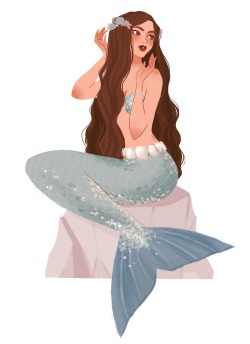 punziella:  Mermaid I did for wickedandco on instagram 💖