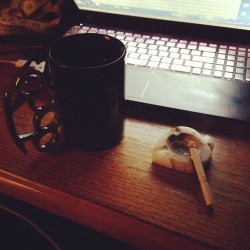 3am tea and cig.